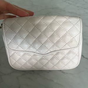 Mini white authentic leather Rebecca Minkoff purse